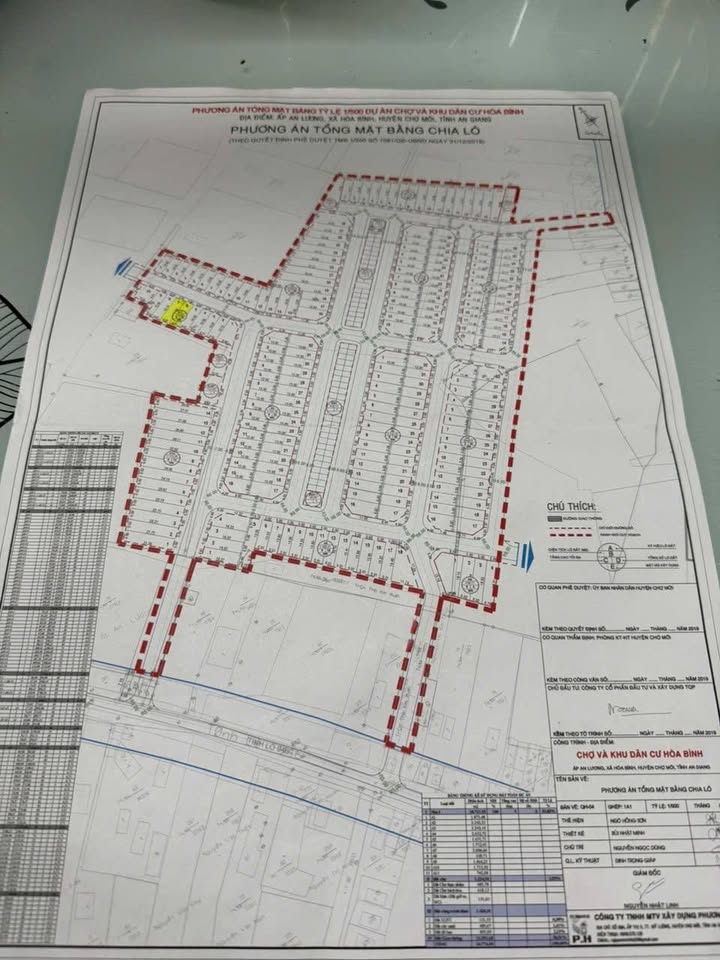 Bán Nền Mặt Tiền Chợ An Lương, Chợ Mới An Giang - 74m² Giá 500 Triệu