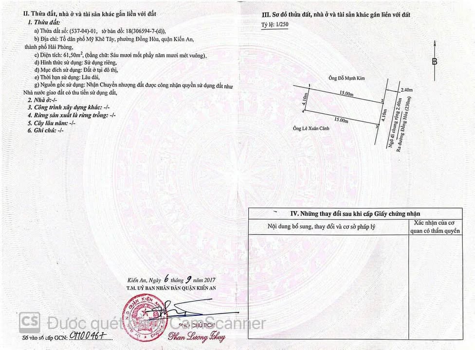 Đất nền Goldenpoi Đồng Hòa 61,5m² 2 tỷ - Sổ hồng chính chủ