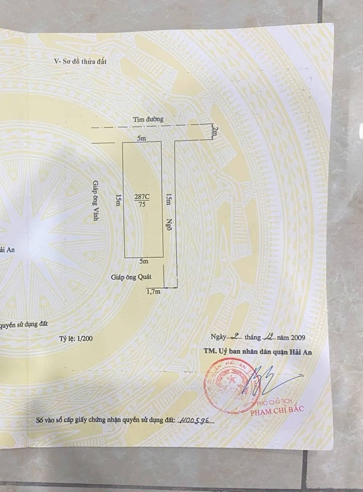 Đất nền Nam Hải, Hải An - 75m², 3 mặt thoáng, ô tô tránh, giá 3.3 tỷ