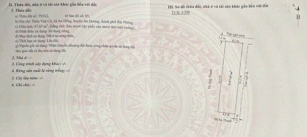 Đất nền Văn Cú An Đồng 68m² 2.4 tỷ - Sổ đỏ chính chủ!