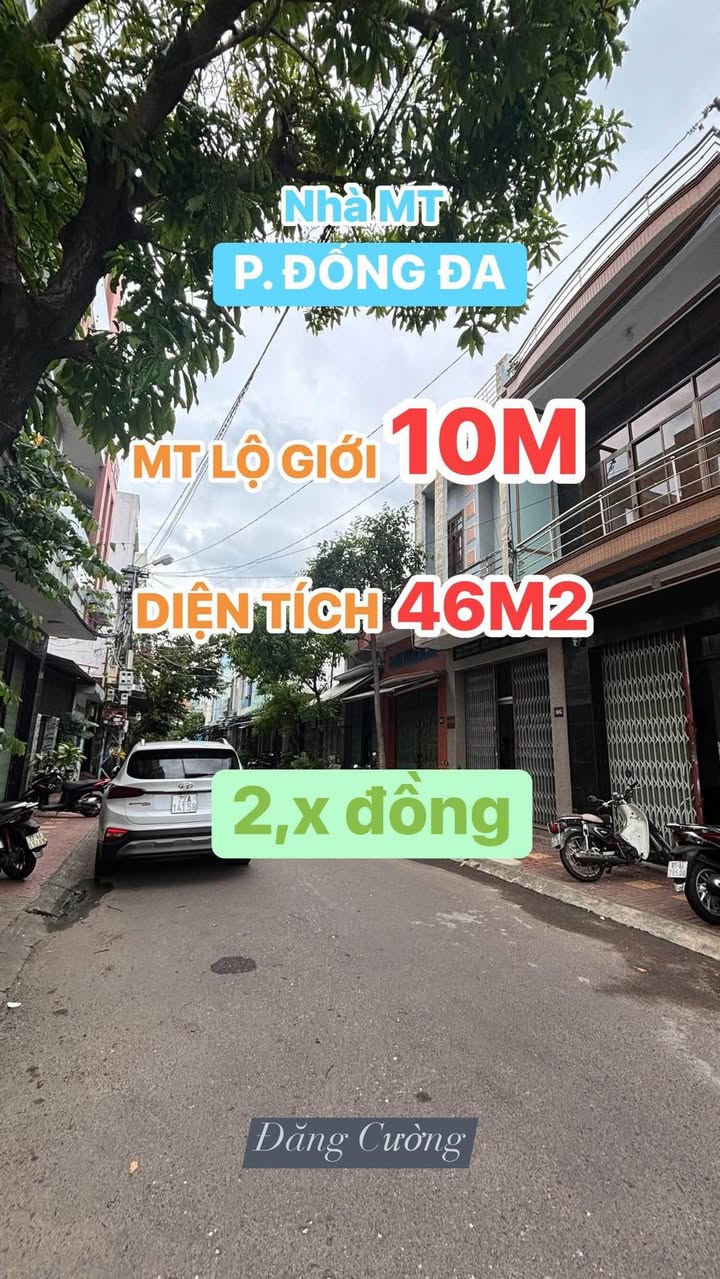 Nhà phố Phường Đống Đa, Quy Nhơn 46m² - Mặt tiền kinh doanh đắc địa!