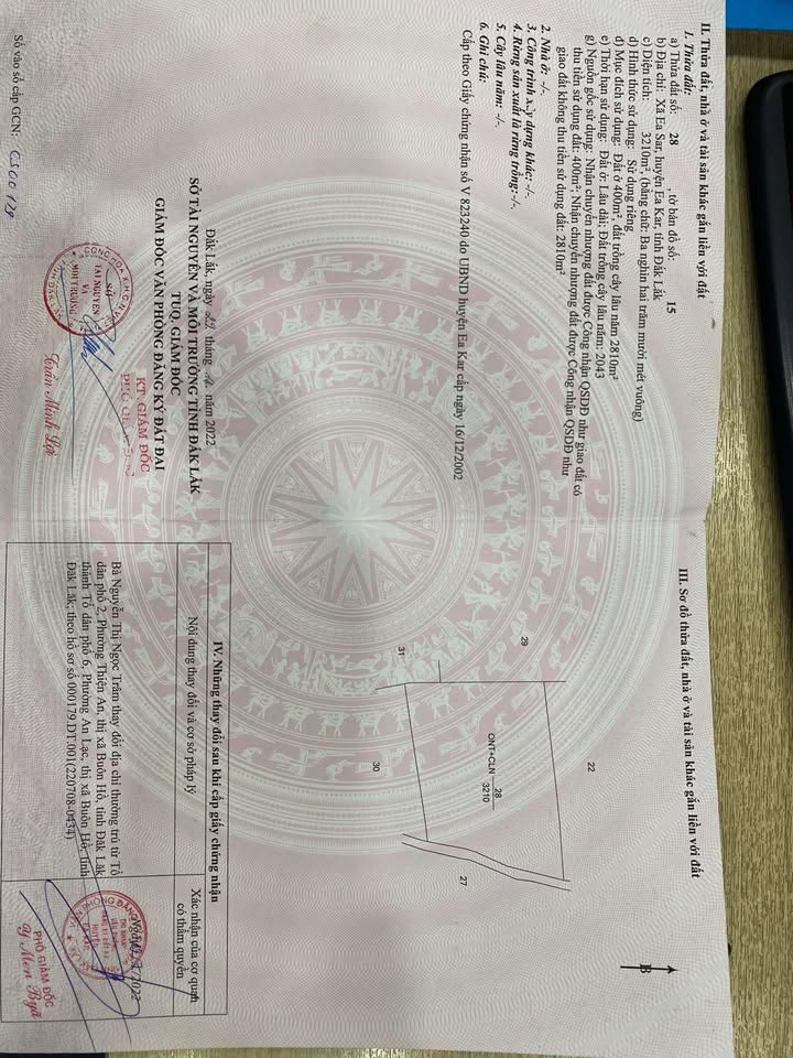 Đất Eakar Đắk Lắk 3180m² - Sổ Đỏ Rõ Ràng, Giá Đầu Tư Tốt