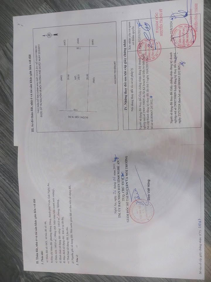 Đất nền TP Vinh 360m² giá 14.4 tỷ - Sổ đỏ chính chủ