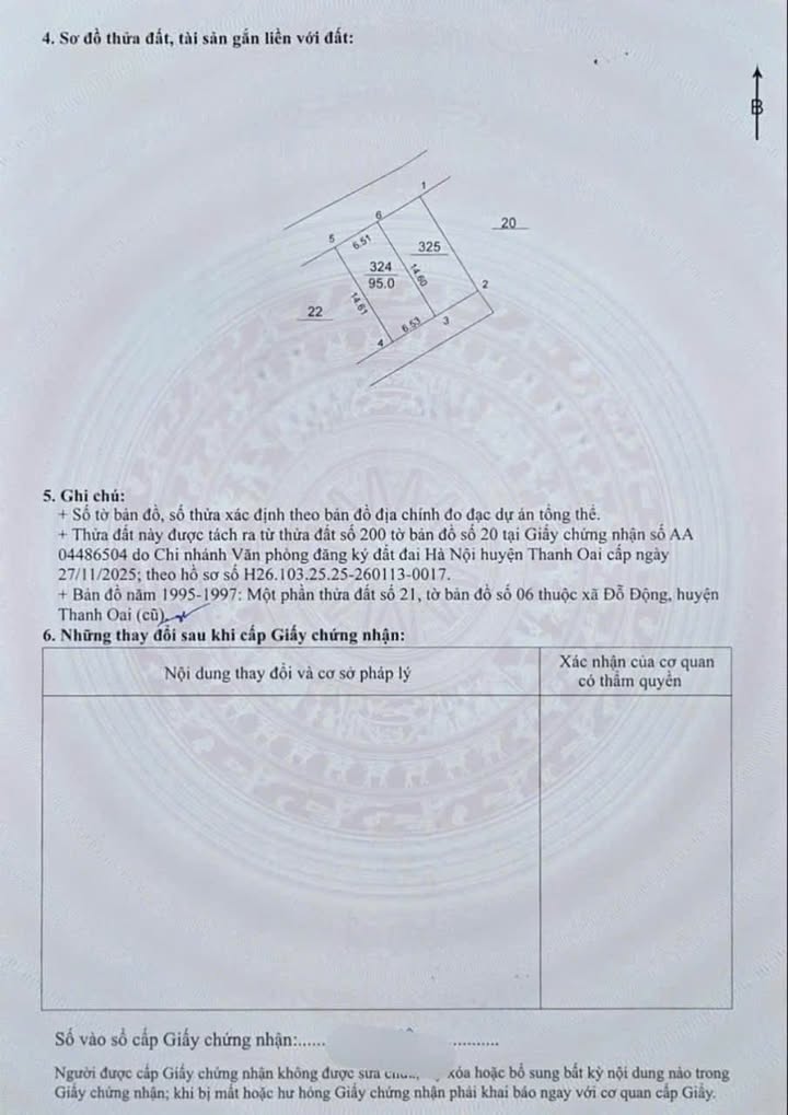 Đất nền Thanh Oai 95m² - 2 mặt tiền, ô tô vào đất, giá chỉ 5.x tỷ