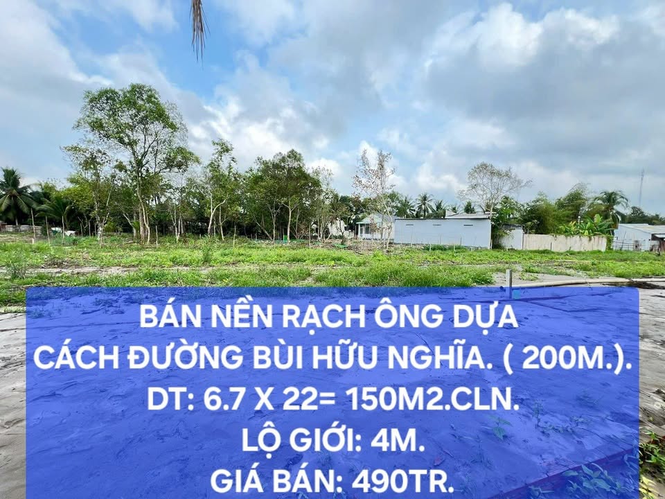 Đất Nền Bình Thủy Cần Thơ 150m² Giá 490 Triệu - Giá Đầu Tư Tốt!