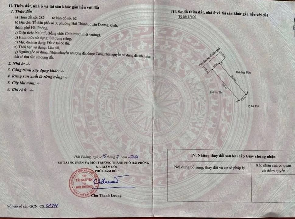 Đất nền Dương Kinh 90m² – Đường to ô tô, Sổ đỏ chính chủ!