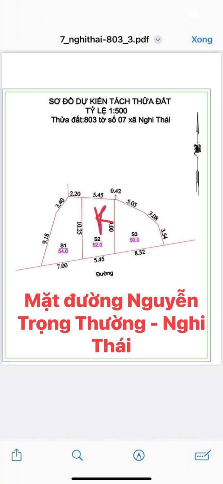 Đất nền mặt tiền Nguyễn Trọng Thường, Vinh 54m² - Giá tốt đầu tư