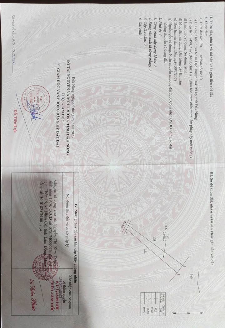 Bán Đất Nông Nghiệp Đắk Nông 10.696m² - Sổ Hồng Chính Chủ