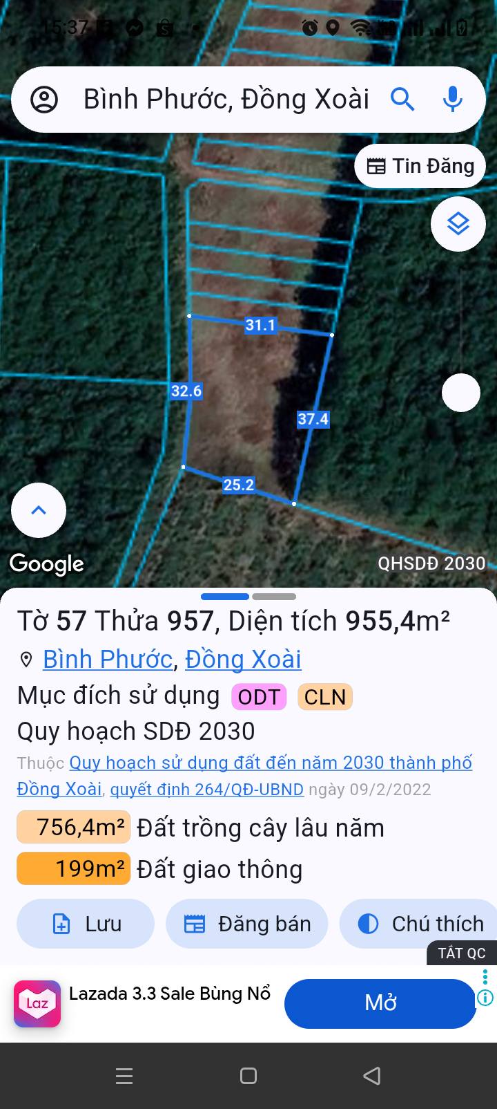 Đất nền Đồng Xoài 18000m² giá 1.2 tỷ - Tiềm năng tăng giá!