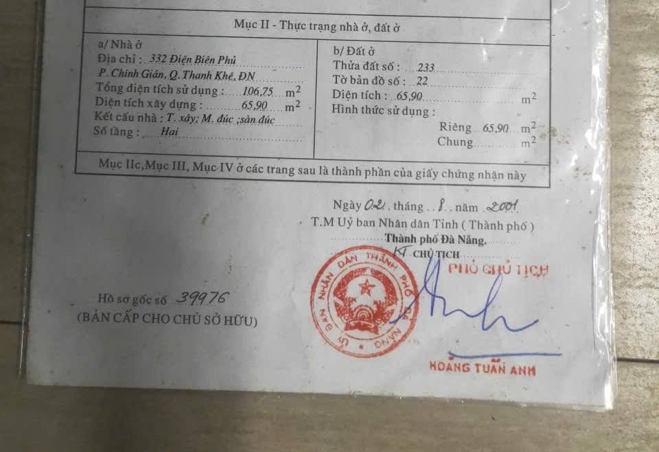 Nhà Phố Điện Biên Phủ Đà Nẵng 106m² - Mặt tiền kinh doanh, dòng tiền ổn định!