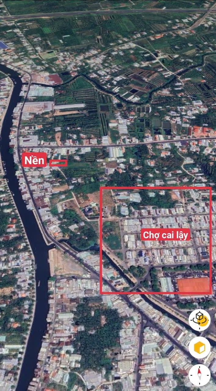 Bán Đất Phường 1 TX Cai Lậy 92.4m² - Hẻm Thông Chợ, 100% Thổ Cư