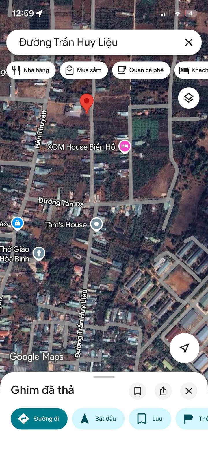 Đất nền Trần Huy Liệu, Pleiku 125m² Sổ đỏ chính chủ