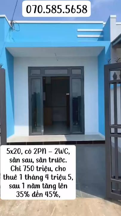 Nhà 100m² Gò Dầu, Tây Ninh - Sát KCN Phước Đông, Giá 750 Triệu