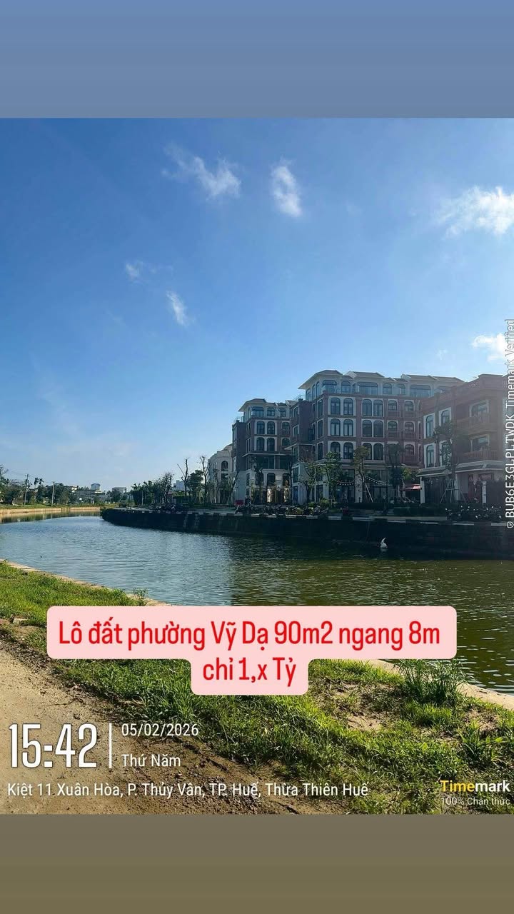 Đất nền Thành Phố Huế 90m² - Xây dựng tự do, tiềm năng vượt trội!