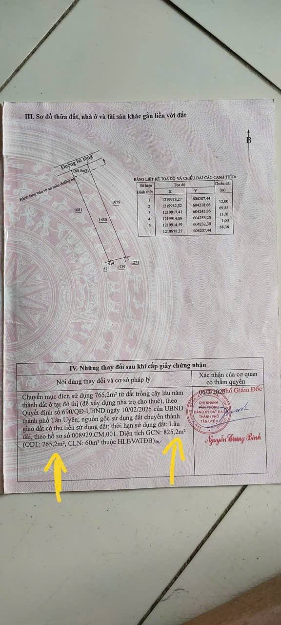 Đất nền Tân Uyên 816m² - Tiềm năng tăng giá vượt trội!