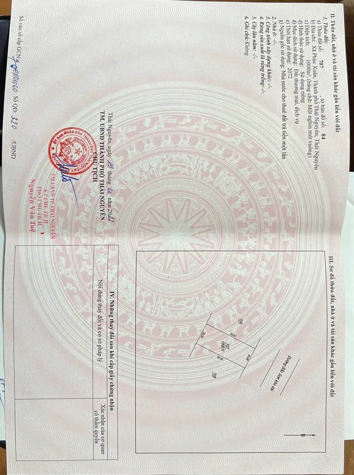 Đất TMDV 1000m² mặt tiền 20m, trục chính Bắc Sơn, Thái Nguyên - Cơ hội đầu tư