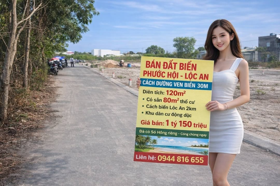 Đất nền Phước Hội 120m² giá 1.15 tỷ - Tiềm năng tăng giá vượt trội!