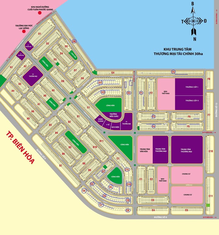 Bán Gấp 3 Lô Liền Kề Lavender, Biên Hòa - 300m², Sổ Hồng Riêng