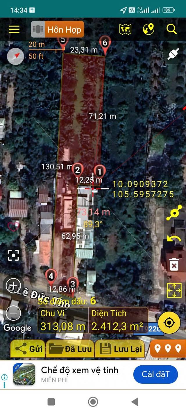 Đất nền mặt tiền đường Tĩnh 922, Ô Môn, Cần Thơ - 2500m², Giá 8.75 tỷ