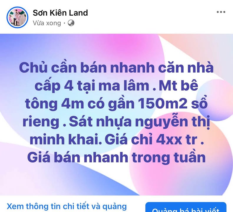 Nhà Cấp 4 Nguyễn Thị Minh Khai, 150m² Thổ Cư, Sổ Hồng - Giá 4xx Triệu