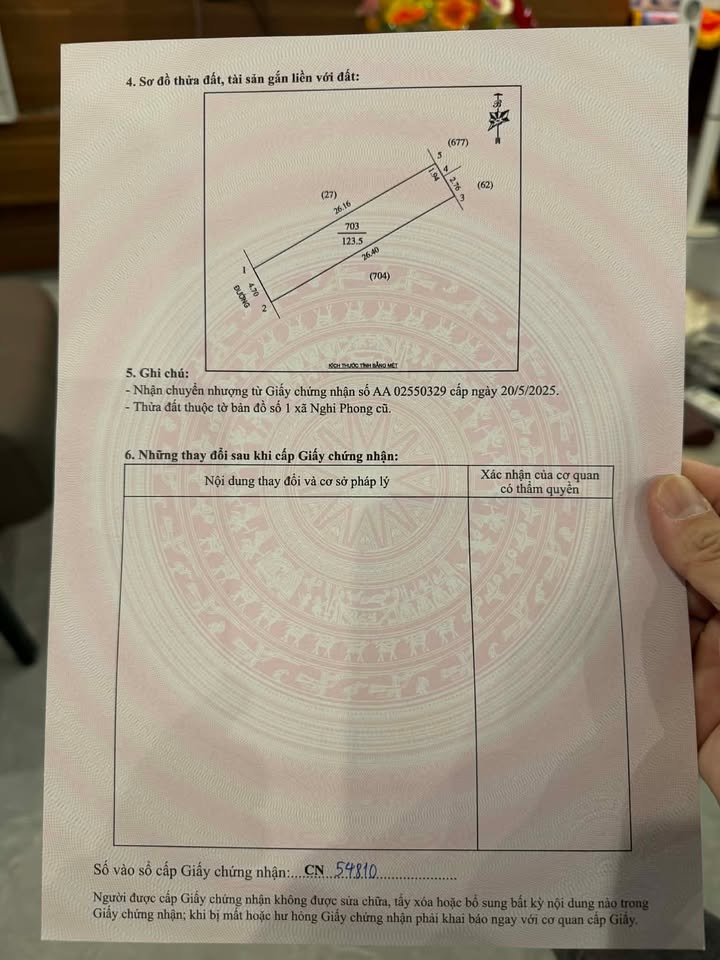 Đất nền Xóm 1 Nghi Phong, TP Vinh 123m² - Tiềm năng tăng giá!