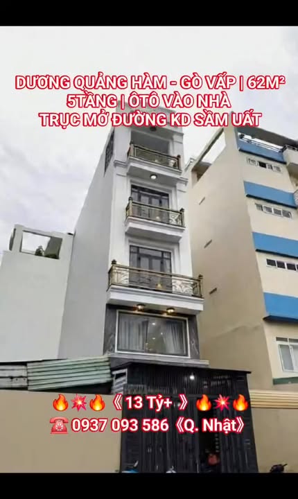 Nhà Dương Quảng Hàm Gò Vấp 62m² - Ô tô vào tận nhà, 5 tầng hiện đại!