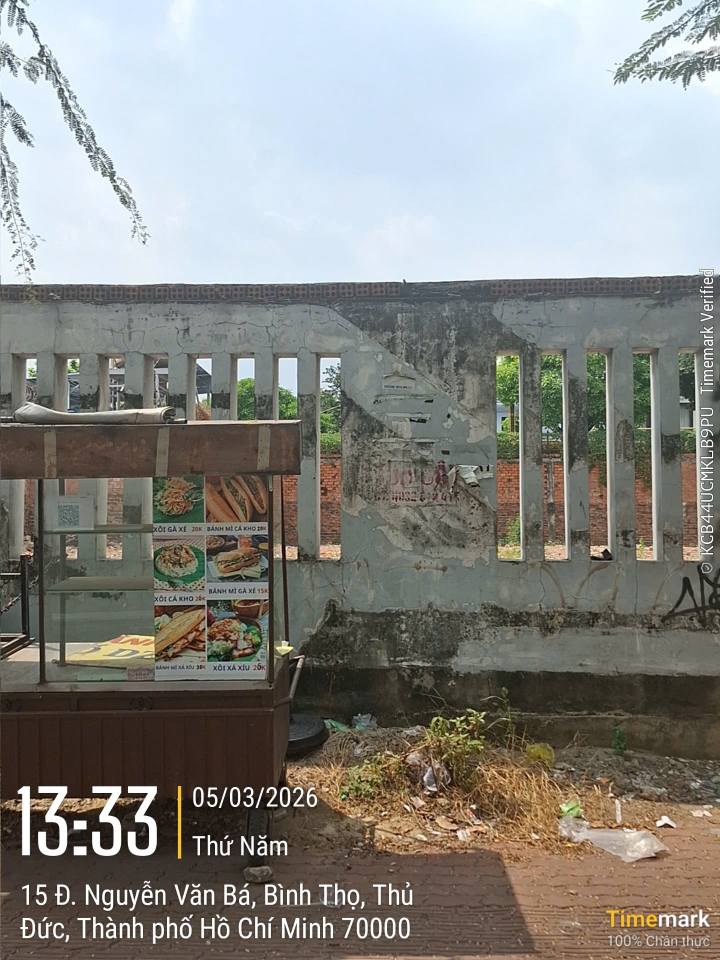 Đất Mặt Tiền Nguyễn Văn Bá Thủ Đức 800m² - Mặt tiền kinh doanh đắc địa!