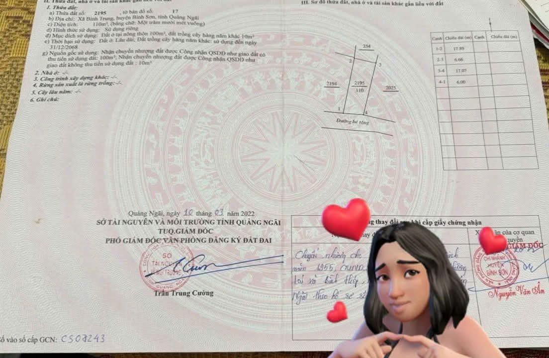 Đất nền Bình Trung, Bình Sơn 108m² - Tiềm năng tăng giá!