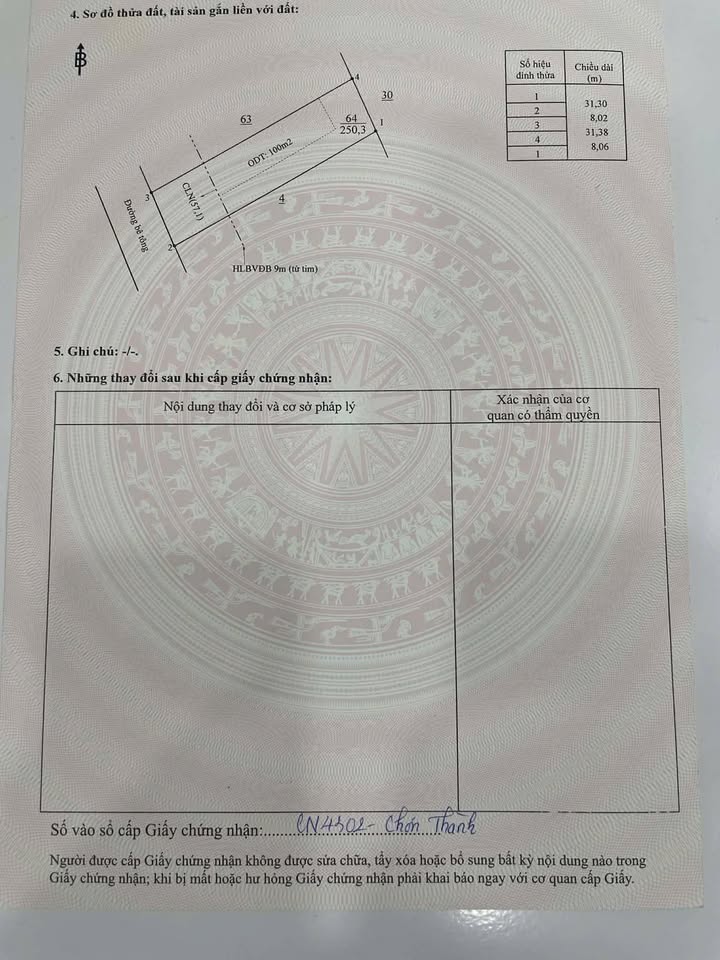 Đất nền Chơn Thành, Bình Phước 1.4 tỷ - Đất thổ cư 100%