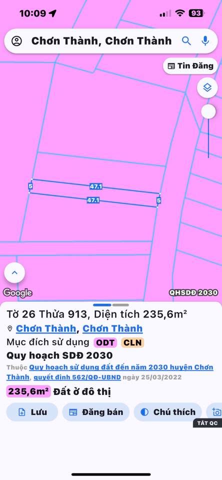 Đất Vàng Mặt Tiền Chơn Thành 235m² - Kinh Doanh, Ở Thoải Mái