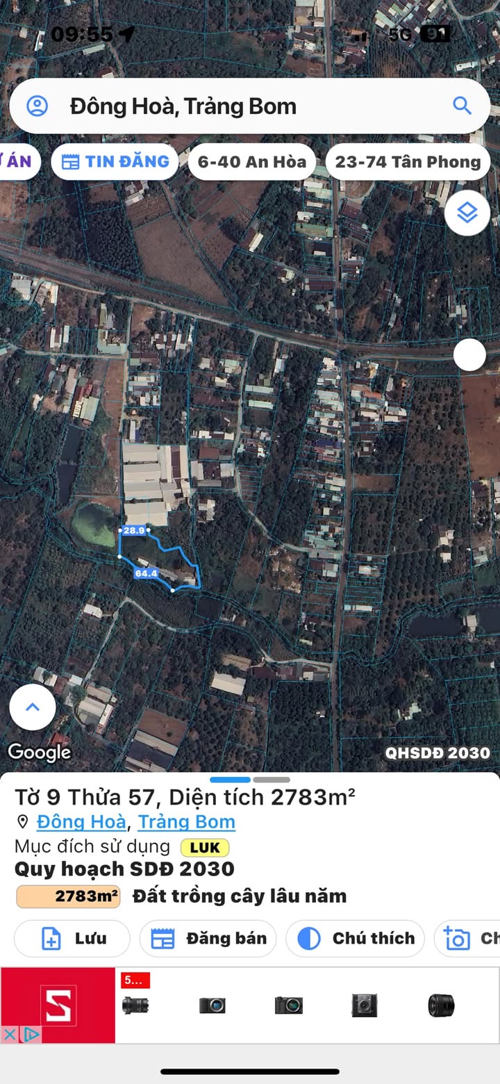 Bán Gấp Trang Trại 2783m² Sổ Riêng, Đông Hòa, Trảng Bom - Giá Tốt