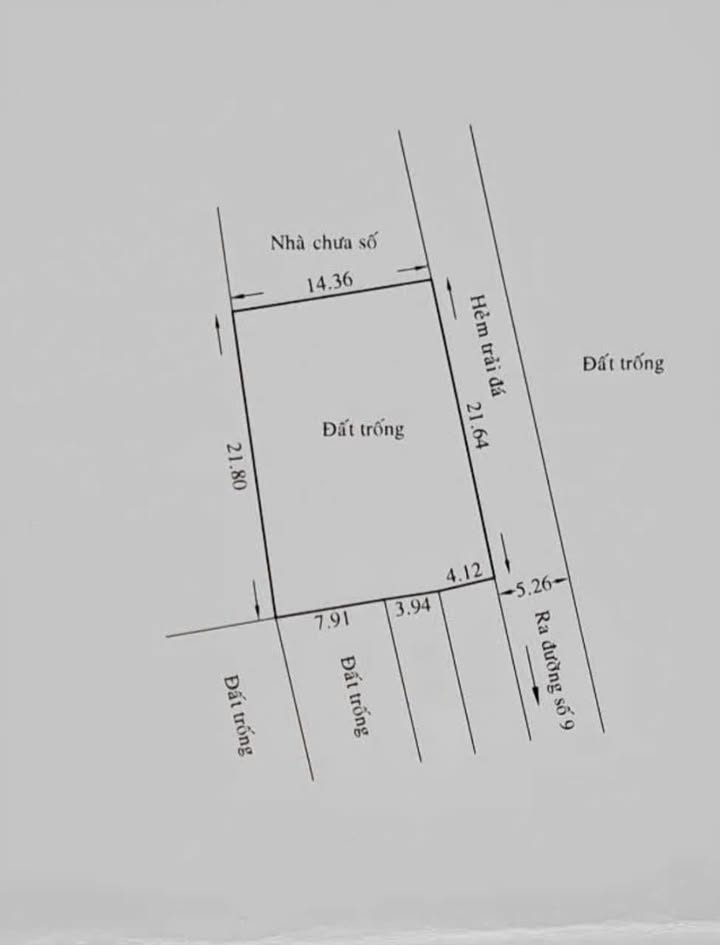 Đất nền Đường Số 9 Bình Hưng Hòa 312m² 4 tỷ - Đường to ô tô