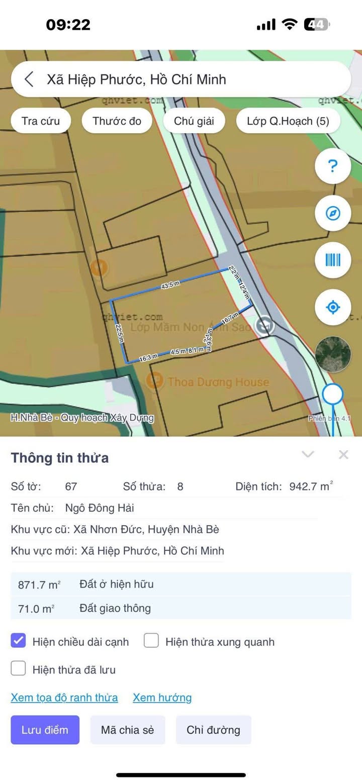 Đất nền Nhơn Đức Nhà Bè 9096m² - Tiềm năng tăng giá vượt trội