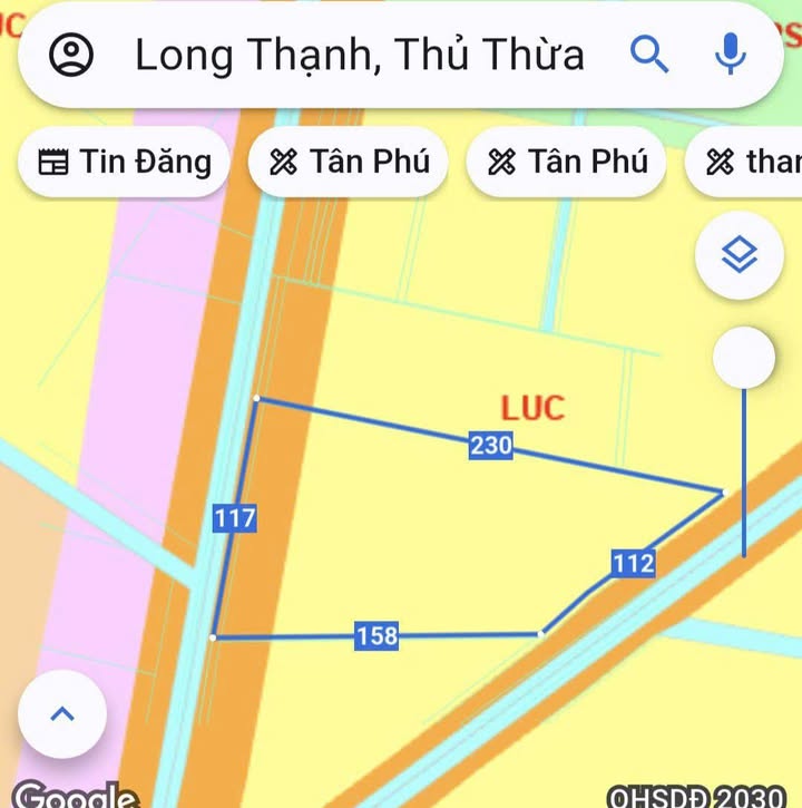 Đất lúa Tân Long, Thủ Thừa 1.7 mẫu giá 2.38 tỷ – Tiềm năng tăng giá!