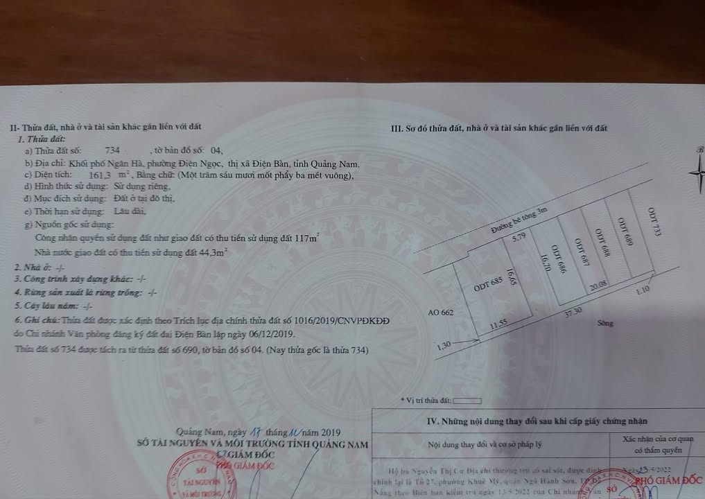 Đất nền Ngân Hà, Điện Bàn 161m² - Sổ đỏ chính chủ, tiềm năng tăng giá!