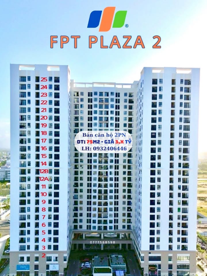 Căn hộ FPT Plaza Đà Nẵng 75m² - View Biển Tuyệt Đẹp, Hướng Bắc Tốt!