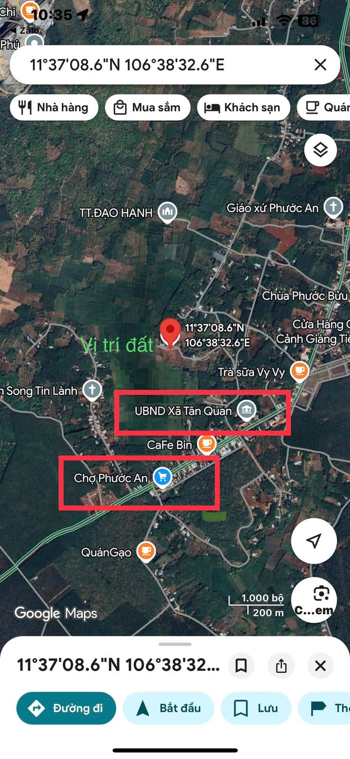 Đất nền Phước An Hớn Quản 397m² Thổ cư - Sẵn sổ, giá chỉ 4xx triệu