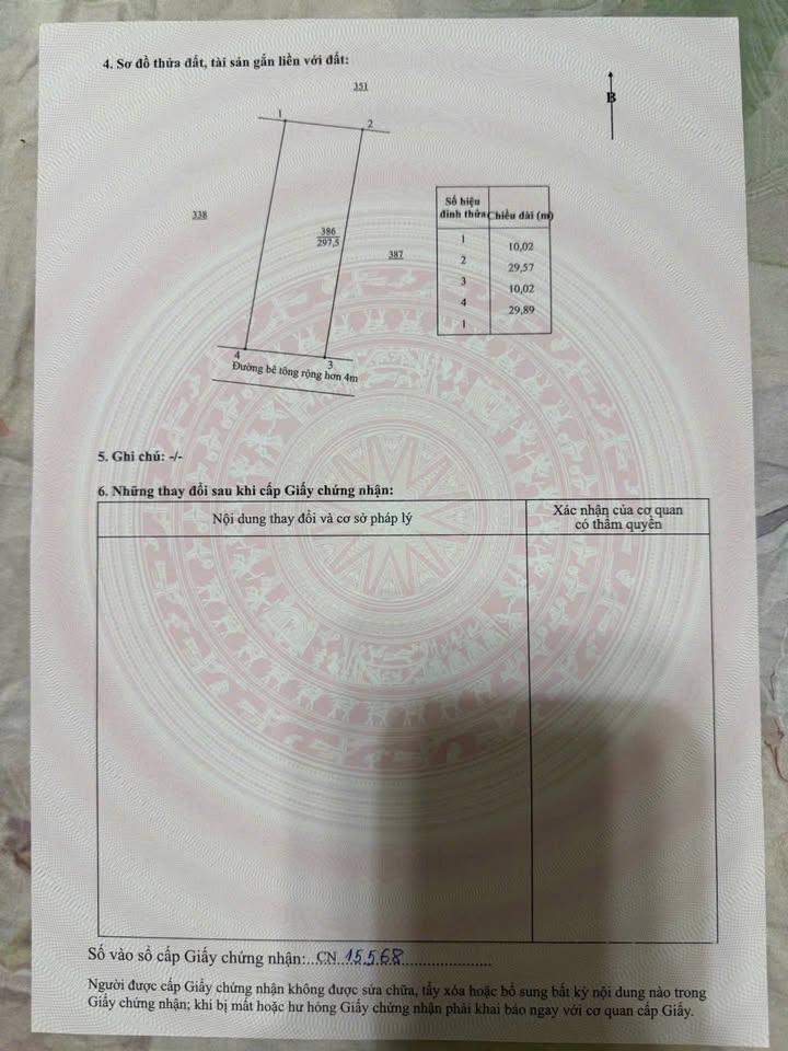 Đất nền Cam Hiệp Nam, Cam Lâm 297.5m² - Sổ đỏ chính chủ, giá tốt!