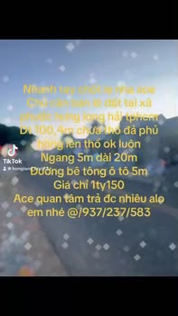 Bán Đất Phước Hưng Long Đất 100m² Hướng Tây - Sổ Hồng Sẵn Sàng