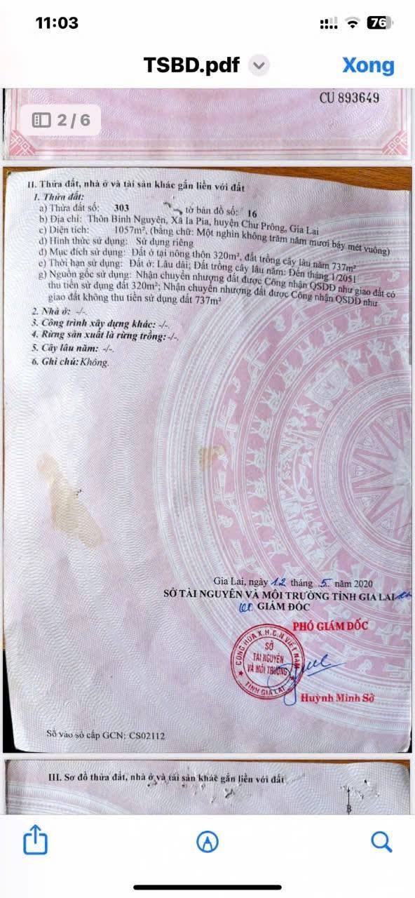 Đất nền Tỉnh lộ 665 Chư Prông 936m² - Sổ đỏ chính chủ!