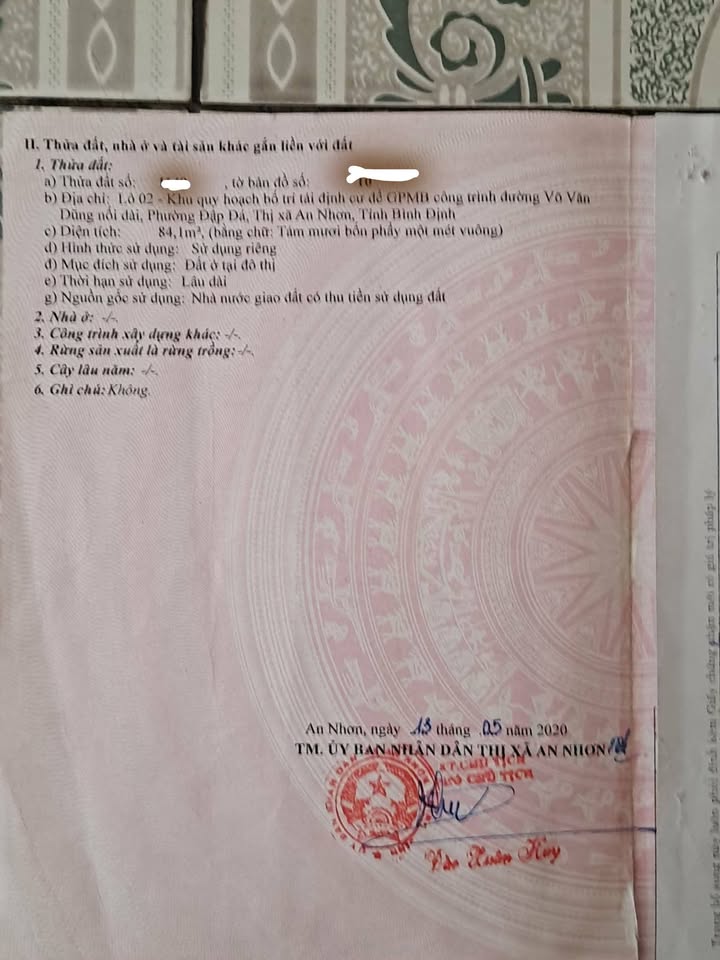 Đất Mặt Tiền Nguyễn Văn Dũng, Quy Nhơn - 84m² Giá 1 Tỷ, Gần Chợ Đập Đá