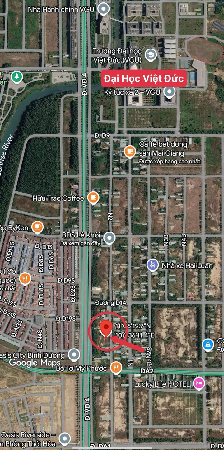 Đất nền Đường N2 Dĩ An 183m² - Sổ đỏ chính chủ, bán gấp!