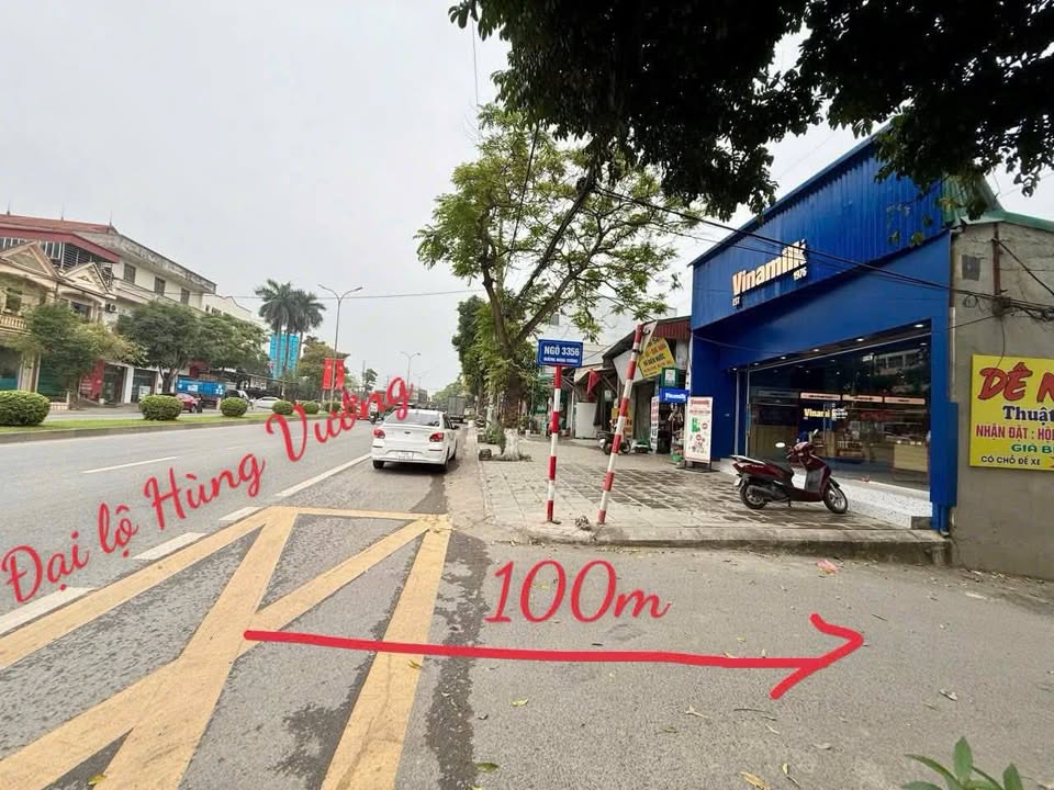 Đất nền Đại Lộ Hùng Vương Việt Trì 150m² - Sổ đỏ chính chủ