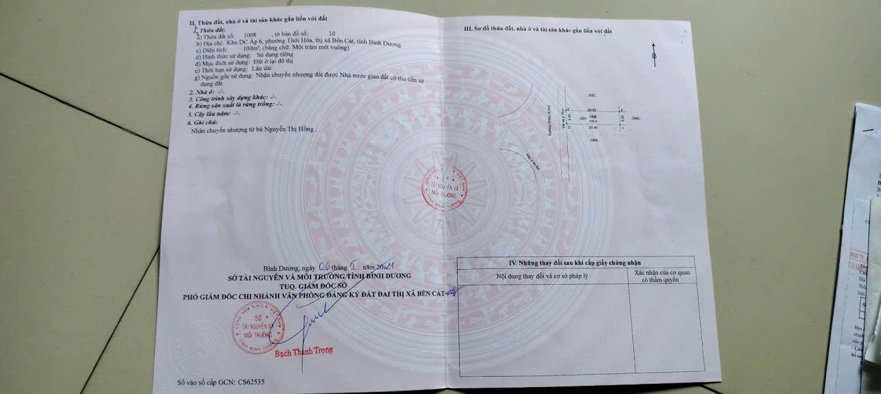 Đất nền Mỹ Phước 3, Bến Cát 100m² - Tiềm năng tăng giá vượt trội!