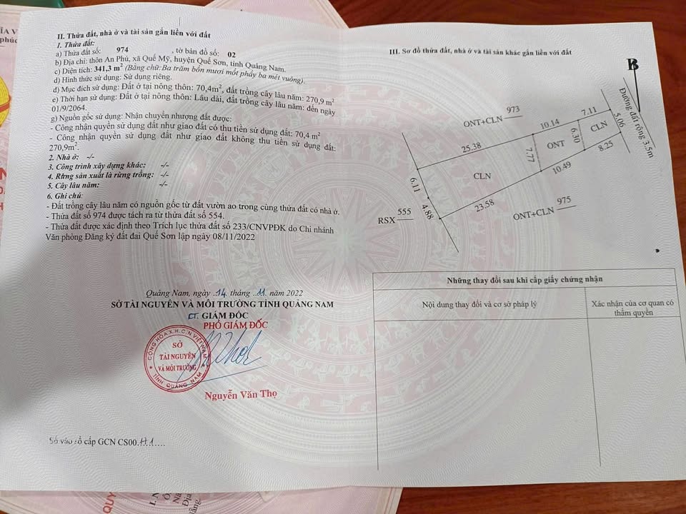 Bán Đất Củ Chi 341m² - Sổ Hồng Sẵn, Giá Tốt