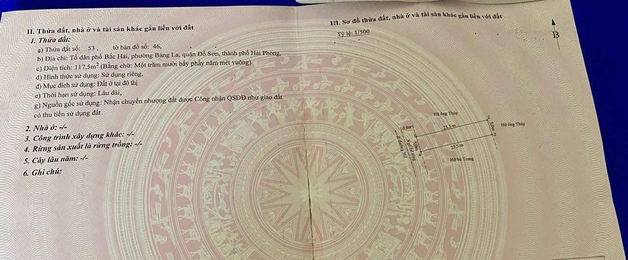 Đất nền Dương Kinh 117.5m² chỉ 1.8135 tỷ - Đường to ô tô tận nơi!