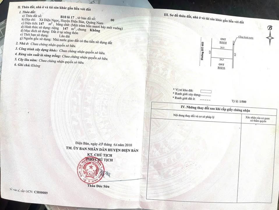 Đất nền Trần Đại Nghĩa, Đà Nẵng 147m² - Đường to ô tô!