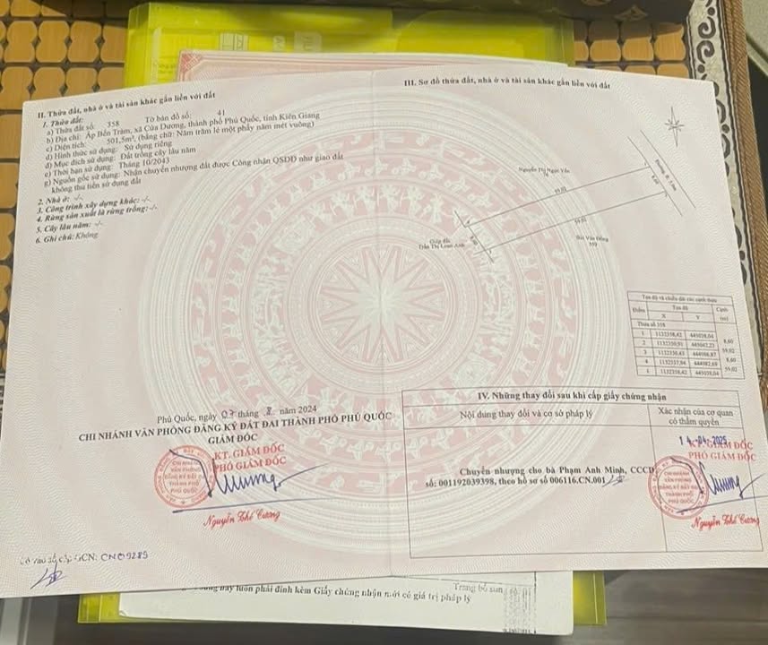 Đất nền Phú Quốc 500m² Cửa Dương - Pháp lý rõ ràng!