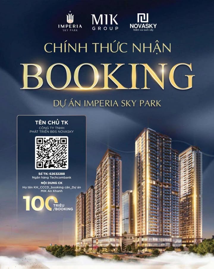 Chung cư Imperia Sky Park Hoài Đức - Căn hộ 40m² - Sẵn sàng vào ở