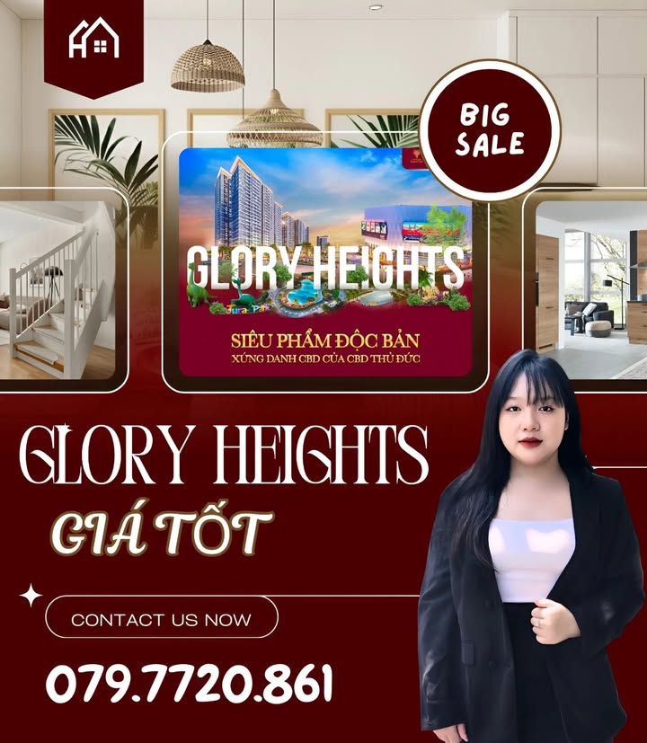 Căn hộ Studio Glory Heights 34m² - View Hồ Bơi Giá Tốt